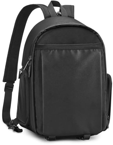 BAICLES DSLR-Kameratasche Fototasche für Spiegelreflex Wasserdicht Kamera Schutztasche Kamerarucksack Fotorucksack Gepolsterte Tasche(Schwarz)