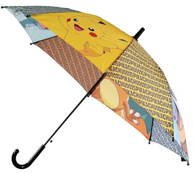 CYPBRANDS Automatischer Pokemon Regenschirm, 54 cm, Sport, mehrfarbig (mehrfarbig), Einheitsgröße