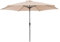 TIENDA EURASIA - Sombrilla Terraza Exterior, Color Beige, Medida Ø 300 x 244 cm, Apertura con Manivela, Parasol de Aluminio, Forro Anti Uv, Tela 180 gr