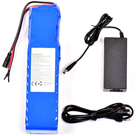 AFTERTECH BATTERIEPACK 36V 10Ah WIEDERAUFLADBARE LITHIUMBATTERIE 275x69x58mm 10000mAh 36Volt 10s4p F1B3