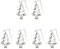 6Stk Tee-Ei in Weihnachtsbaumform Teelecker Teelecker aus Edelstahl Teeblatthalter Gewürzsieb Teefilter Weihnachtstee-Ei teefilter tea filter für Teeladen Hängend Tee-Utensilien