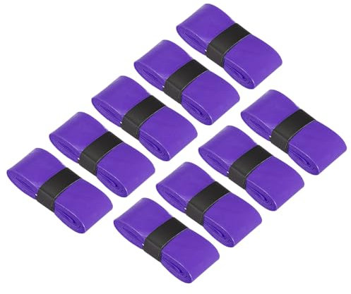 PATIKIL Nastro per Impugnatura Racchetta da Tennis 43.3, pz9, Pu Overgrip Elasticizzato Antiscivolo Assorbente per Racchetta da Badminton e Canna da Pesca, Viola
