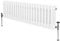 Radiatore Termosifone a 3 Colonne 300mm x 1192mm Moderno Centralizzato Bianco in Acciaio Inox Orizzontale a Parete Cucina Soggiorno Bagno Kit di Fissaggio e Spazzola Inclusi