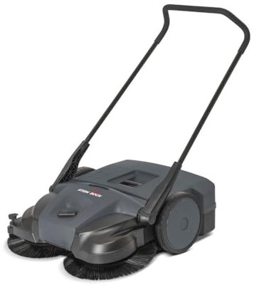 Steinbock Kehrmaschine Turbo Premium manuell | 2-fache Schmutzaufnahme | 97 cm Kehrbreite | 3.600 m²/h Kehrleistung | 50 l Behälter | Anthrazitgrau | nasse/trockene Oberflächen | Handkehrmaschine