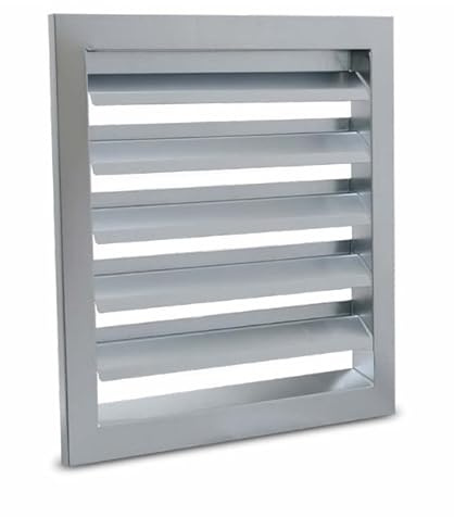 Wetterschutzgitter Stahl verzinkt,Außenwandblenden (B x H 200 x 300 mm)