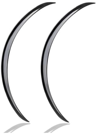 PRFGSGVBV Kotflügel Universal Auto LKW Karosserie Kotflügelverbreiterung Gummi Radkästen Augenbrauen Lippe Anti-Kratz-Streifen Schmutzfänger Carbon Trim 2St Schmutzfänger Spritzschutz(Black,73cm)