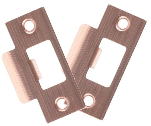 HOMOCONO 2pcs Metal Door Strike Plate Guide Plates for Door Deadbolt Reinforcement Latch Installation Kit