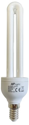Albagarden - Lampadina UV di Ricambio per Lampada Antizanzare e Zanzariera Elettrica - Classe Energetica A - E14 20 Watt Colore Blu - Lampada UV contro le zanzare e Insetti