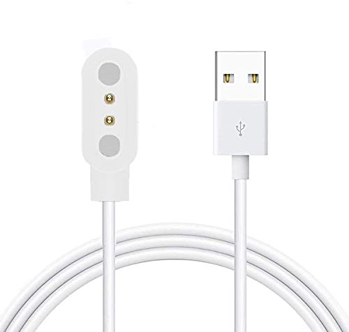 Lamshaw Magnétique Chargeur Compatible avec Honor Watch 5 1.85 Pouces Smart Watch,Magnétique Chargeur Montre Connectée USB Compatible avec Honor 5 (Blanc)