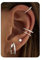 CASSIECA 5Paires Boucles d'Oreilles Femme, Boucles d'Oreilles Acier Inoxydable Piercing Oreille Piercing Tragus Helix Cartilage Acier Chirurgical Ear Cuffs Creoles Ensemble pour Multiple Piercings