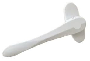 YZWHKJ Fenstergriff,PVC Fenstergriff Aluminiumlegierung Flügelfenster Fliegengitter Fenster Flache Tür Schwertförmiger quadratischer Griff Klappbarer dünner Stahlgriff(White)