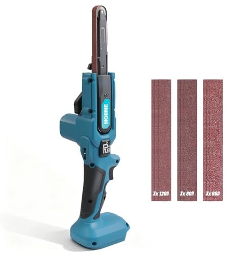 18–21 V batteribandslipmaskin, elektrisk fil, 6 hastigheter, 35° justerbar, max. 1700 FPM, trådlös slipmaskin, multislipmaskin med 9 slipbad, automatisk slipning (utan batteri)