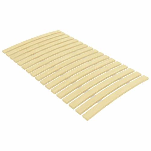 QJBSAVVA Lattenrost 70x200 cm aus massiver Pappe 17 federnde Roll-Latten klappbar kein Bettgestell für Etagenbett Tagesbett und Gästebett Jugendzimmer