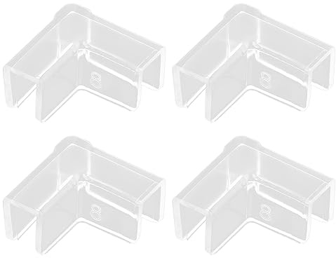 TQUXNGA 4PCS Fish Tank Edges Protector Clear Tools Clear Aquarium Glass Cover Protector Easy Install Fish Tank Corner Protector Corner Fish Tank Corner Fish Tank Stand Aquarium Fish Tank Glass Corner