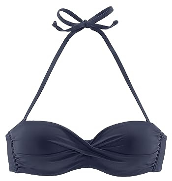 s.Oliver Damen Bügel-Bandeau-Bikini-Top | mit wattierten Cups, in Cup A bis C mit herausnehmbaren Kissen, seitliche Stäbchen, abnehmbare Träger