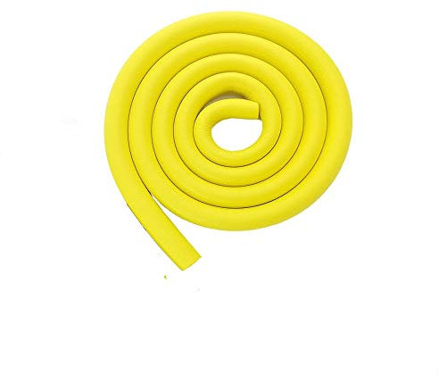 SuperglockT 2Meter Kantenschutz Baby Schutz aus Weichem Schaumstoff Kindersicherung Eckenschutz Verdicken U-Form Selbstklebend Kinderschutz Stoßschutz für Möbel Glastisch (Gelb)