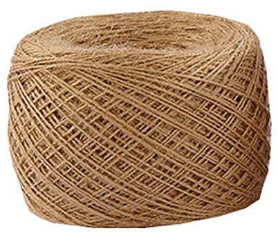 Juteseil Juteseil, starkes verdrehtes Hanfseil, meist für Gartenarbeit, Camping, Klettern, Hängen, Haustier, Tauziehen (1MM, 1640 Fuß)