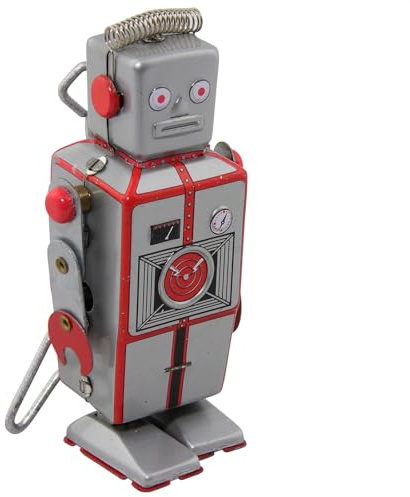 Freak Scene Roboter - Silber - Blechroboter - Retro Blechspielzeug