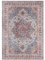 Nouristan Asmar Teppich – Wohnzimmerteppich Orient-Touch Detailiertes Muster Florales Kurflor Flachgewebe Teppich für Esszimmer, Wohnzimmer, Schlafzimmer – Blau, 80x200cm