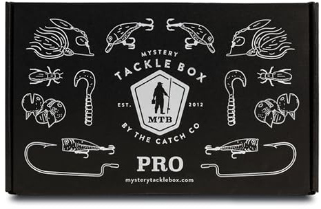 Catch Co Mystery Tackle Box PRO Barschangelset | Pro Fishing Kit 6-7 Stück Großmaul- und Kleinmaulbarsch Angelgeschenk Angelgeschenke für Männer Köder Köder Jigs
