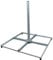 Premium X Balkonständer Profi 4X 50x50cm Stahl 1m Mast 60mm SAT Flachdach-Ständer Halterung für Satelliten-Schüssel