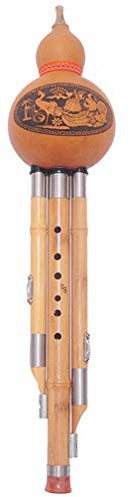 EXCEART Hulusi-flöte Anfänger Hulusi Chinesisches Bawu Kürbisflöte Chinesischer Kürbis Hulusi-schlüssel c Chinesische Curcubit-flöte Folk-bawu-flöte Instrument Bambus Musik Liebhaber