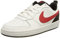 Nike Jungen Nike Court Borough Low 2 Gymnastikschuhe, WHITE/UNIVERSITY RED-BLACK, 38.5 EU