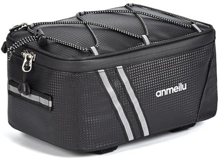 Fahrrad Gepäckträgertasche, Fahrradtaschen für Gepäckträger, wasserdichte Fahrrad Hecktasche, Fahrrad Gepäckträger Reflektierende, für Outdoor Reisen Pendeln Radfahren Aufbewahrungsartikel (5L)