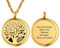 PROSTEEL Ciondolo con Foto Personalizzata in Acciaio Inossidabile Oro Albero della Vita Collana Uomo Donna Collana Foto Personalizzata