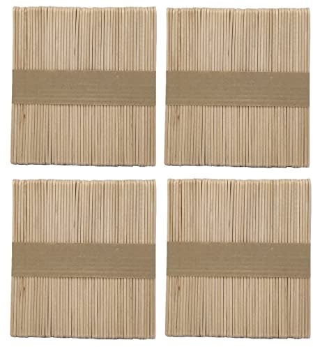 Purewax | 200 Spatules Fines en bois (4x50) pour épilation à la cire, visage et parties sensibles