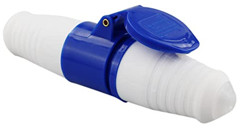 16 Amp 240v Site Trailing Plug & Socket 230v 16a 3 Pin PCE 240 Volt Blue Hook Up, 1 Set