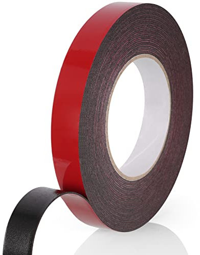 URAQT Doppelseitiges Klebeband Extra Stark,10Mx20MM Klebeband Doppelseitig Universal Multifunktionales Montageband Wasserdichtes Montageklebeband klebestreifen für LED-Streifen Auto Wohn Bürodekor
