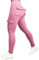 Nuofengkudu Push up Taille Haute Leggings Sport pour Femmes Elastique Opaque Doux Collant Pantalon avec Poche Cargo Fitness Running Jogging Sport Workout Yoga Pants Y-Rose S