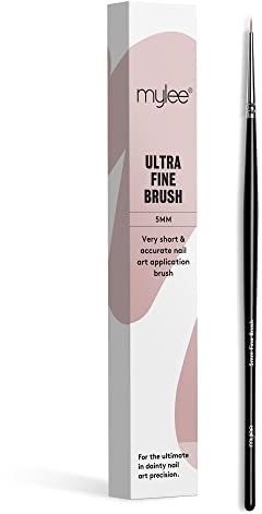 Mylee Pinceau fin 5mm pour l'application de vernis à ongles et de gel. Outil de manucure de qualité professionnelle - Idéal pour une utilisation à domicile ou en salon