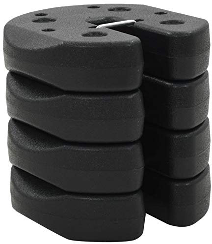 Kavolet 4 pesi per gazebo in cemento, pesi per tenda, pesi, per gazebo, resistenti alle intemperie, impilabili, per tubi di diametro fino a 30 mm