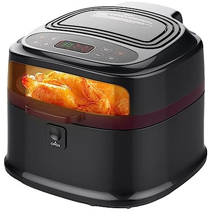 Air Fryer, 7.2QT Large-capacity Oil-Free Smart Electric Cooker Hot Oven Oilless with LED Digital Touch Screen & Visible Window, Temperature Control, Preheat and Keep Warm