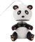 Huairdum Schmelzwachslampe, Vielseitige Elektrische Kerzenlampe Wamer Cute Panda 110–220 V, Einstellbare Helligkeit mit G10-Glühbirnen für das Büro (EU-Stecker)