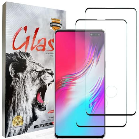 HACIEN Protecteur d'écran Complet pour Samsung Galaxy S10 5G, Film de Protection Film blindé Film de Verre Trempé HD 9H Compatible pour Samsung Galaxy S10 5G 2pcs