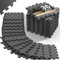 MONZANA® 36x Bodenschutzmatten Fitness & Pool mit Randstücken 30 x 30 cm 3 qm rutschfest Eva-Schaumstoff Puzzlematte Trainingsmatten Fitnessgeräte