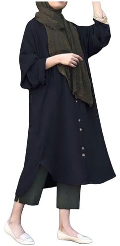 callmo Abaya Muslim Damen Muslimische Kleider Gebetskleidung Frauen Jilbab Khimar Kaftan Kleid Voller Länge Hijab + Rock 2 Teilig Set Islamischer Afghanische Naher Osten Dubai Türkei Ramadan