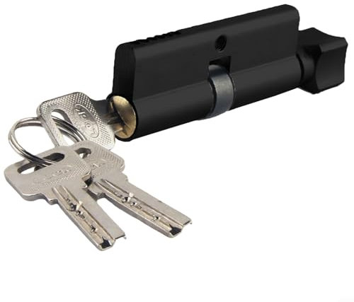 Cylindre de serrure à clé pour portes intérieures en bois, 70 mm, alliage d'aluminium