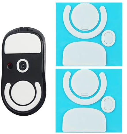 2 Sets Mouse Skates Compatible with Logitech G PRO X Superlight 2 Wireless Micro Curved Gaming Mouse Feet Replacement 0.75mm PTFE Rounded Edges Super Fast Smooth Performance Upgrade Esports White