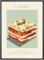 MJ-GRAPHICS - Poster Lasagne - Bild mit Speisen Rezept & Zutaten - Wandbild Din A4 in Galerie Qualität mit extra dickem 300g Posterpapier - Retro Poster FineArt Kunstdruck ohne Bilderrahmen