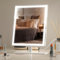 Amdelne Hollywood Vanity Mirror with Lights, 25x34cm Lighted Makeup Mirror with 3 Colour Modes, Dimmable, Smart Touch Control, USB Cable & Adapter Included, for Women, Bedroom & Dressing Table (White)