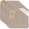 Miqio Design Filz Sitzkissen XL eckig mit Antirutschnoppen | 40cm | 6er-Set | Indoor und Outdoor | Nachhaltig aus recycelten PET Flaschen | Waschbare Stuhlkissen rutschfest | Beige