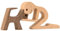 Keysun Neueste Holzfiguren Skulptur Ornamente Set, abstrakte Stil Menschen mit Hund Statue, Freundschaft Zwischen Hund Und Menschen Denkmäler Statue Für Männer Frauen Jungen Mädchen Alte Leute