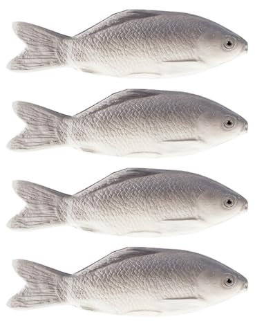 Garneck 4 Stücke Kunststoff Fisch Set – Realistische Plastik Fische Für - Perfekt Für Spiel Und Lernaktivitäten - Ideal Für Wasser Und Sandkasten Abenteuer