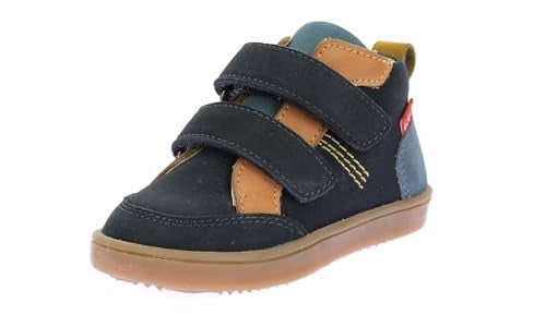 Kickers Jungen Unisex Kinder Kick Wetykro Sneaker, Marineblau, Kamelblau, 22 EU