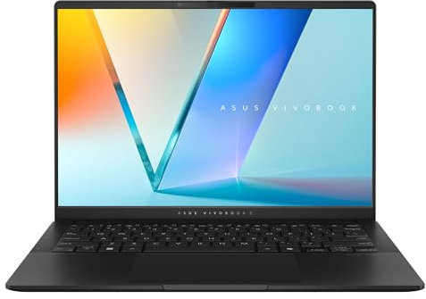 ASUS Vivobook S 14 | Neutral Black | 14 WUXGA OLED | Core Ultra 7 256V | RAM: 16GB (DDR5) | SSD: 1TB | RGB beleuchtete Tastatur | Copilot+ PC | Windows 11 Pro | Office 2024 Pro #mit Notebooktasche