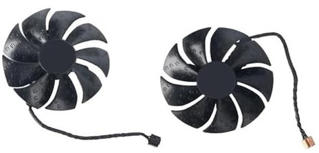 BDAKQJV Carte Graphique Video Card Fan for RTX 3050 3060 3060 Ti XC Gaming 87MM PLA09215S12H RTX3050 RTX3060 RTX3060Ti GPU Fan(Fan - 2PCS)